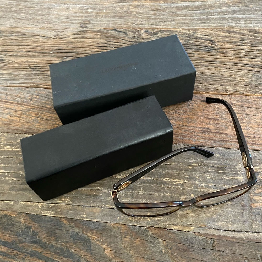 Christian Dior Tortoise Gold Tone FRAMES w/Case - Picture 7 of 7